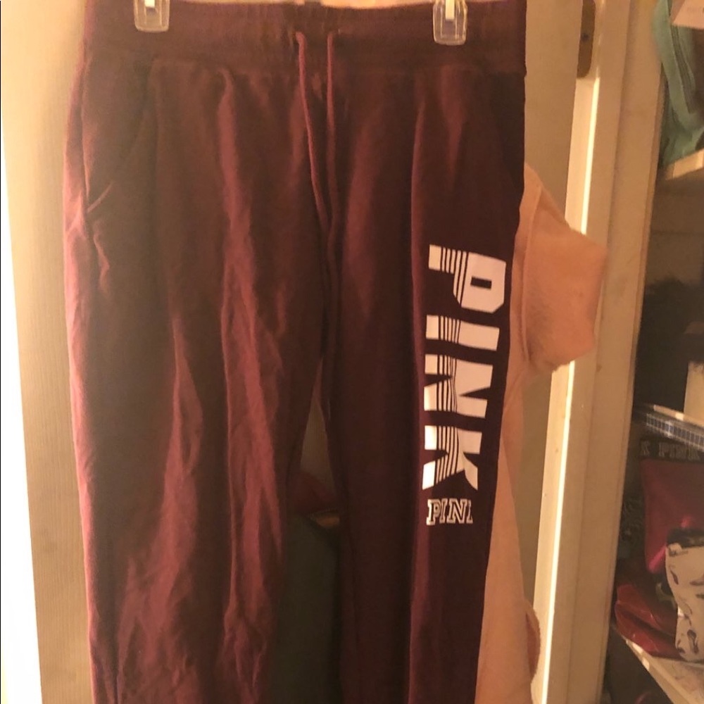 Pink jogging pants